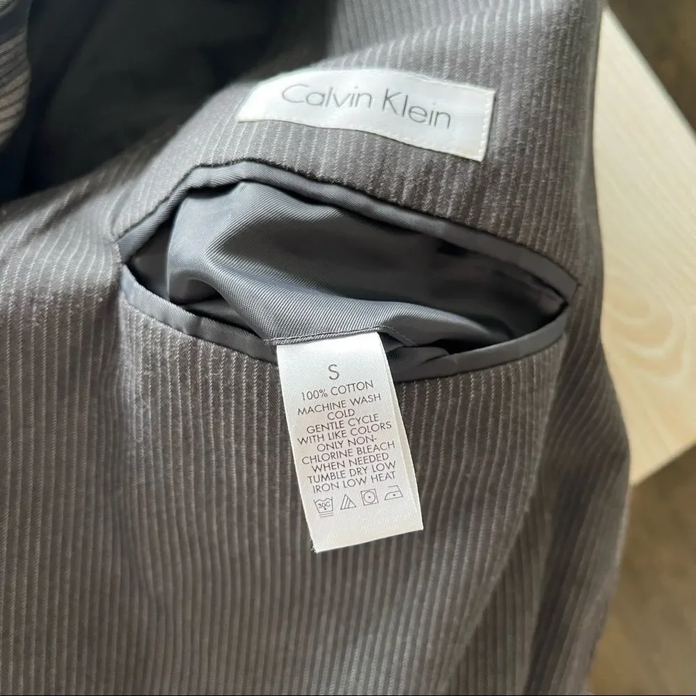 Calvin Klein sports coat blazer size small 38R  dark grey